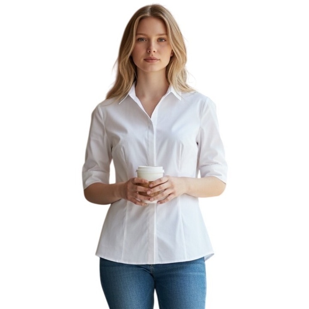 Talbots Button Down Shirt Size 8